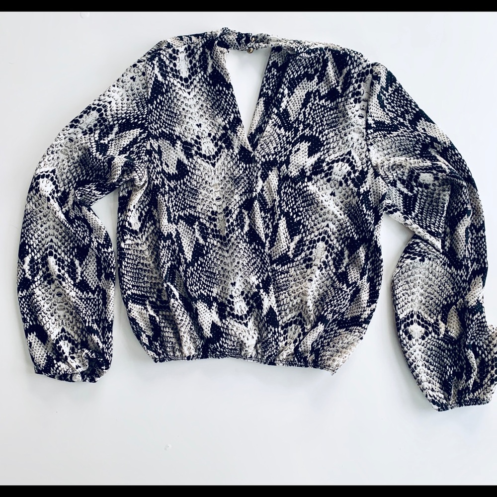 Fall must have snake patter blouse 🐍 ✨